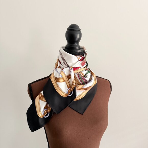New Gucci Equestrian Silk Scarf - Picture 12 of 16